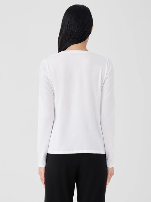 Organic Pima Cotton Jersey Long-Sleeve Tee