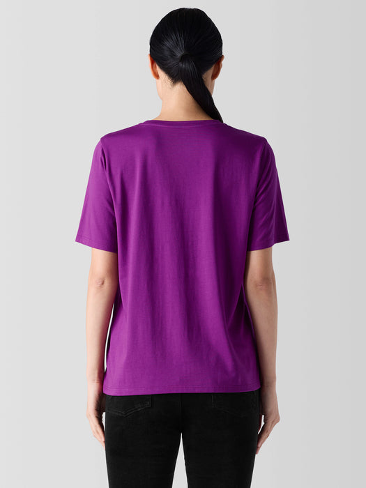 Organic Pima Cotton Jersey&nbsp;Round Neck Tee