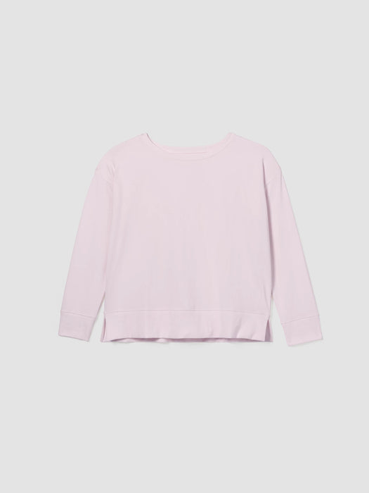 Pima Cotton Stretch Jersey Bateau Neck Top