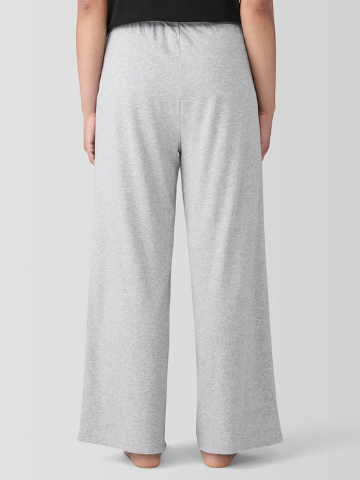 M&eacute;lange Organic Cotton Interlock Wide-Leg Sleep Pant