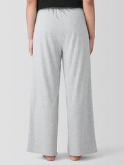 M&eacute;lange Organic Cotton Interlock Wide-Leg Sleep Pant