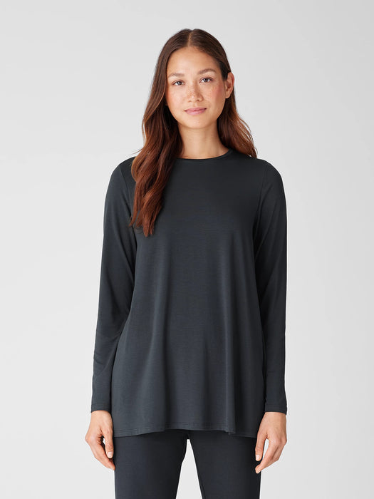 Fine Jersey Crew Neck Top