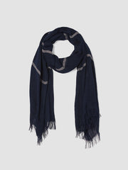 Striped Airy Linen Scarf