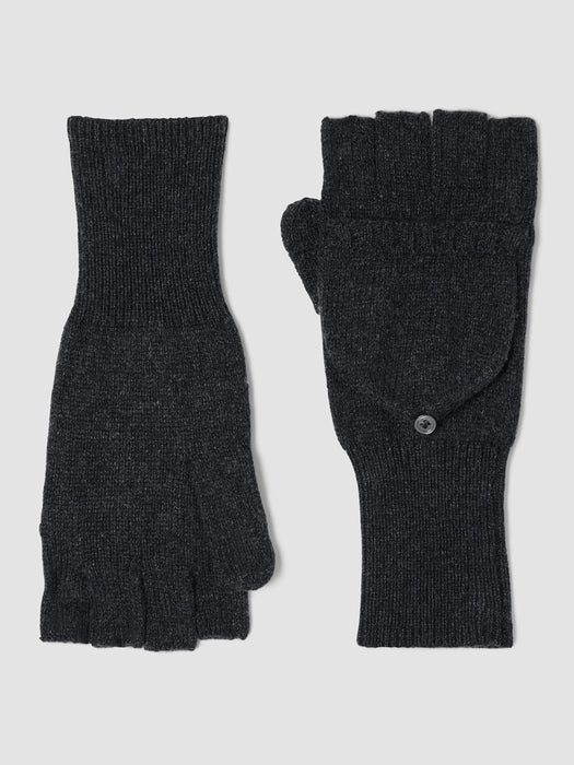 Cotton and Recycled Cashmere Gloves