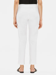 Washable Stretch Crepe Slim Ankle Pant
