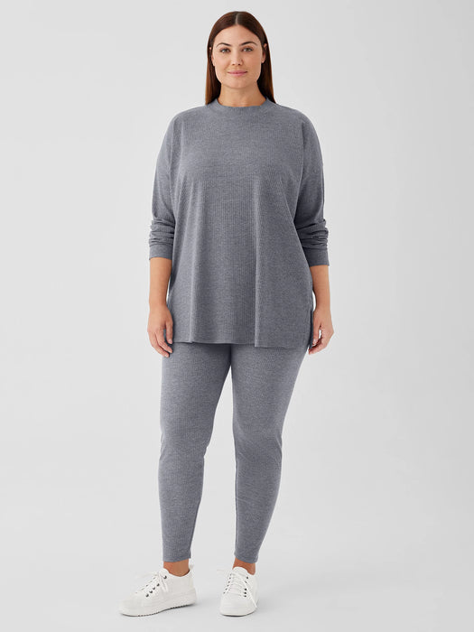 Cozy Stretch Rib Crew Neck Top
