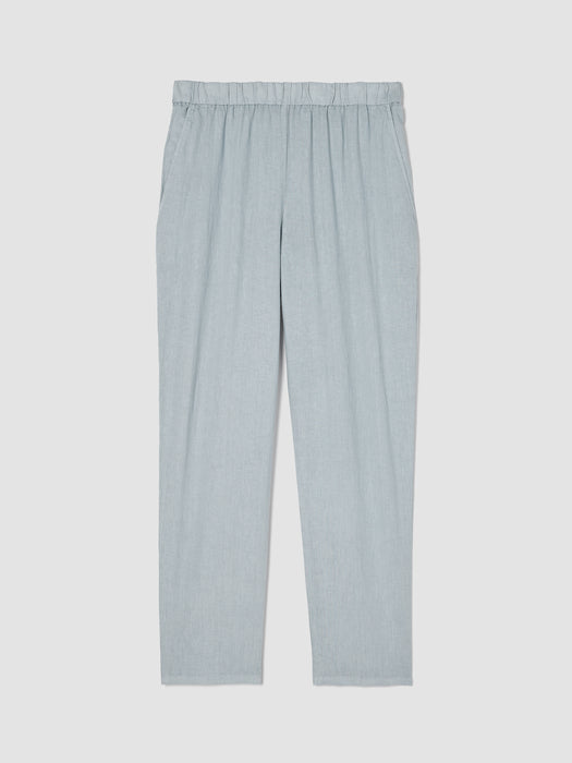 Garment Dyed Organic Linen Tapered Pant
