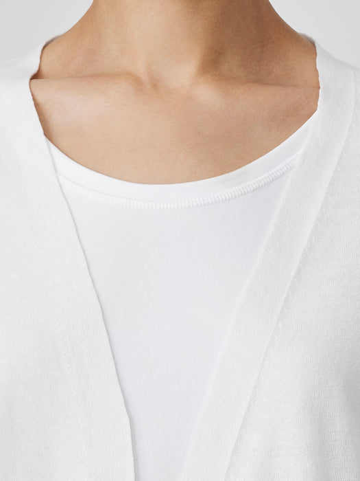 Organic Linen Cotton&nbsp;Cropped Cardigan