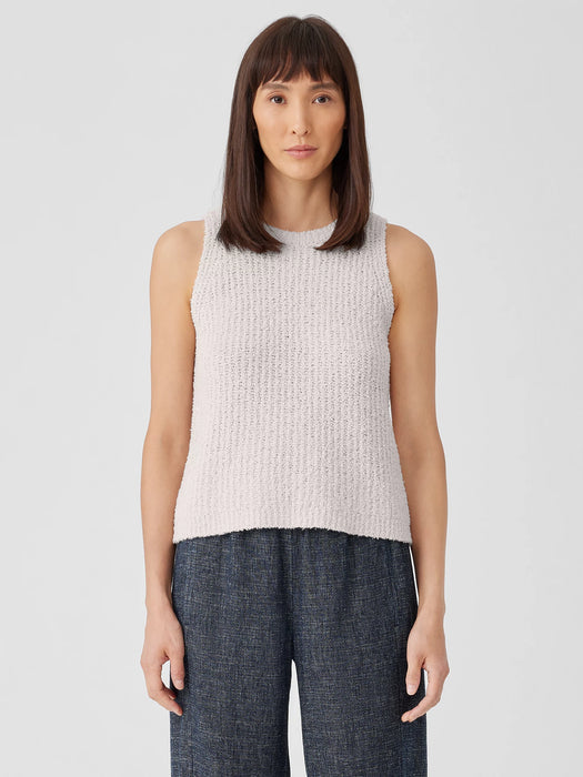 Cotton Fluff Crew Neck Top