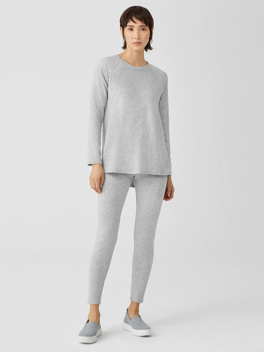 Cozy Brushed Terry Hug Raglan-Sleeve Top