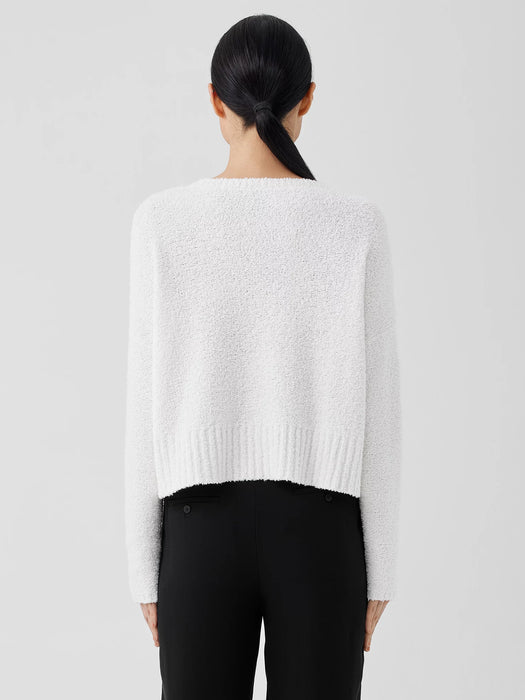 Cotton Fluff Crew Neck Top