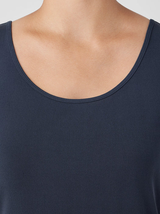 Stretch Silk Jersey&nbsp;Scoop Neck Tank