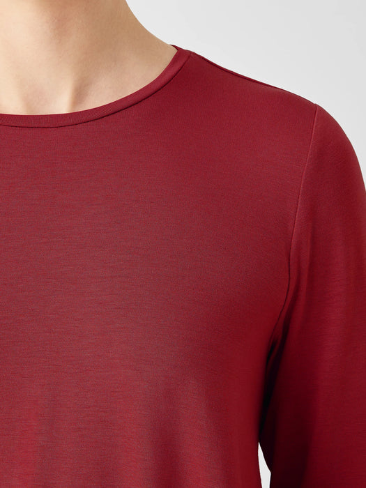 Fine Jersey Crew Neck Top