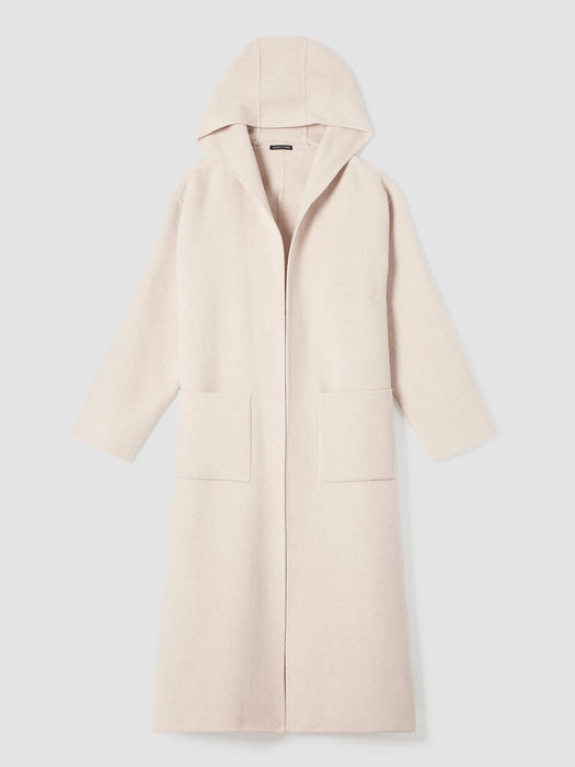 Doubleface Wool Cloud Hooded Coat