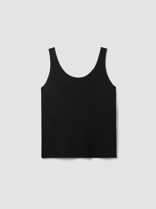 Stretch Silk Jersey&nbsp;Scoop Neck Tank