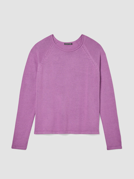 Peruvian Cotton Blend Crew Neck Top