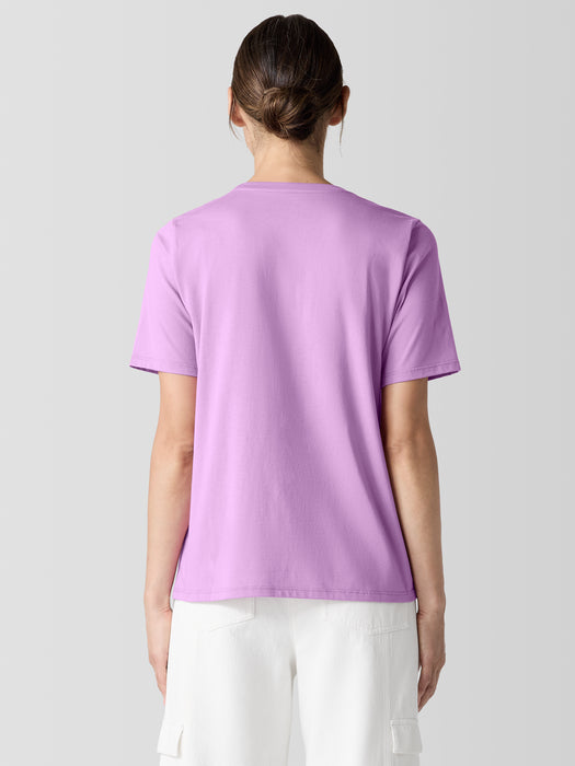 Organic Pima Cotton Jersey&nbsp;Round Neck Tee