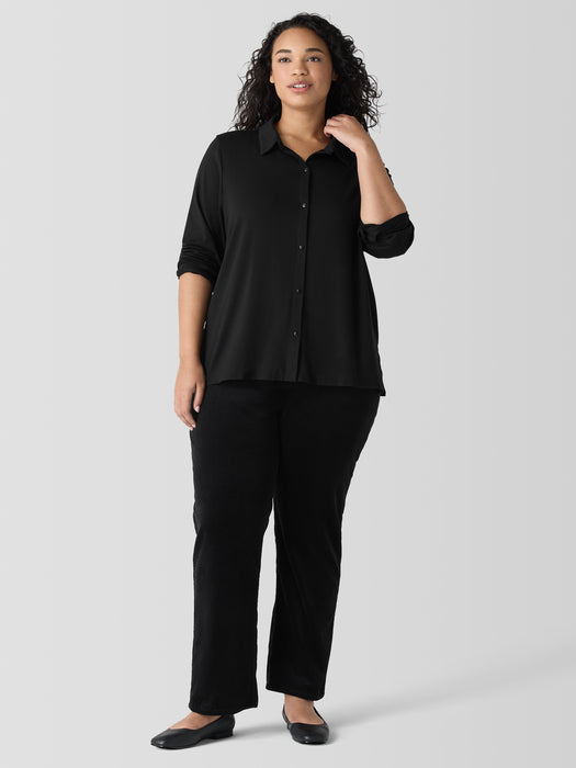 Fine Jersey Classic Collar Shirt