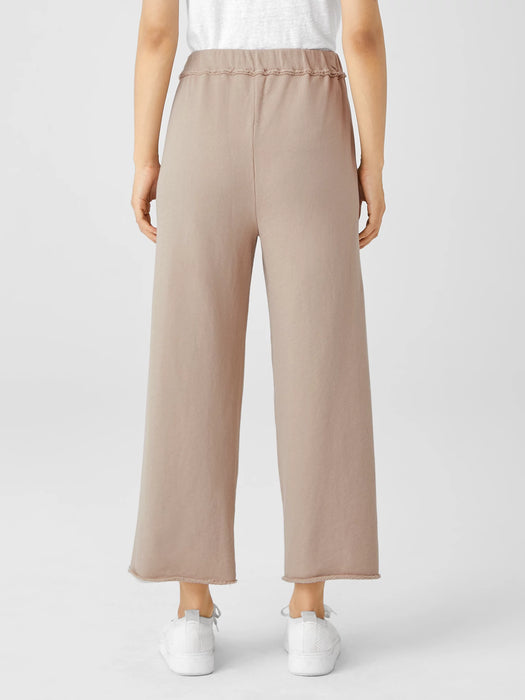 Lightweight Organic Cotton Terry Straight Pant