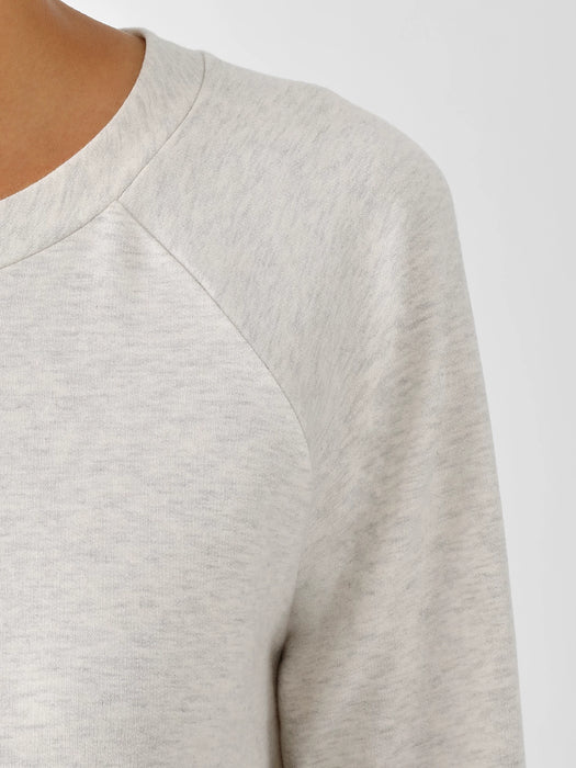 Cozy Brushed Terry Hug Raglan-Sleeve Top