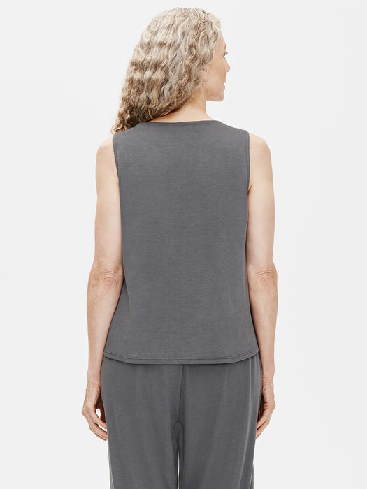 Organic Cotton Interlock U-Neck Sleep Tank