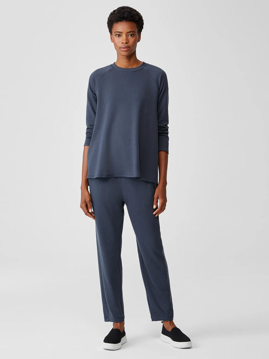 Cozy Brushed Terry Hug Raglan-Sleeve Top