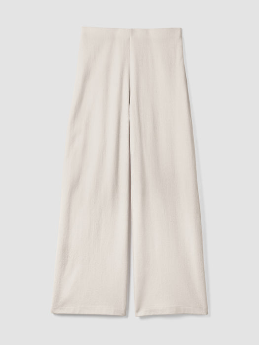 Felted Wool Jersey&nbsp;Wide-Leg Long Pant in Regenerative Wool
