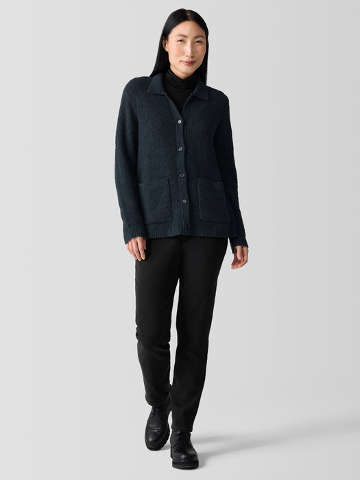 Cotton Fluff Classic Collar Cardigan