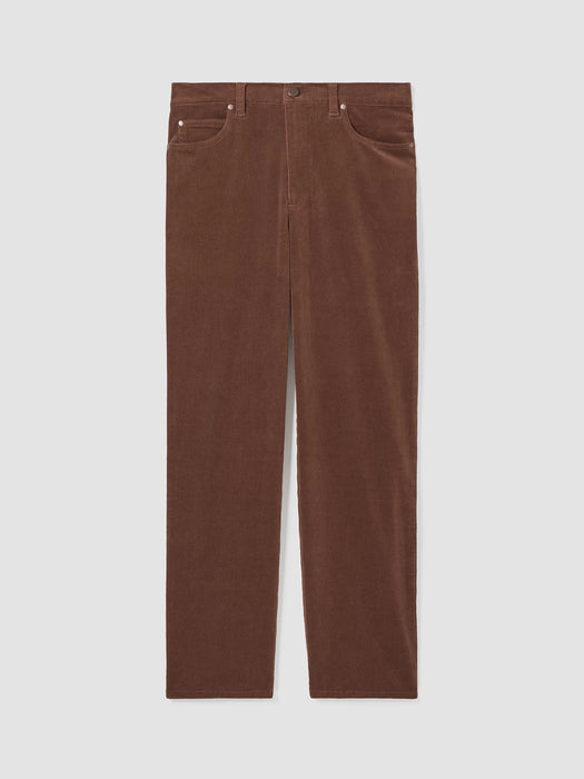 Organic Cotton Stretch Corduroy Straight Pant