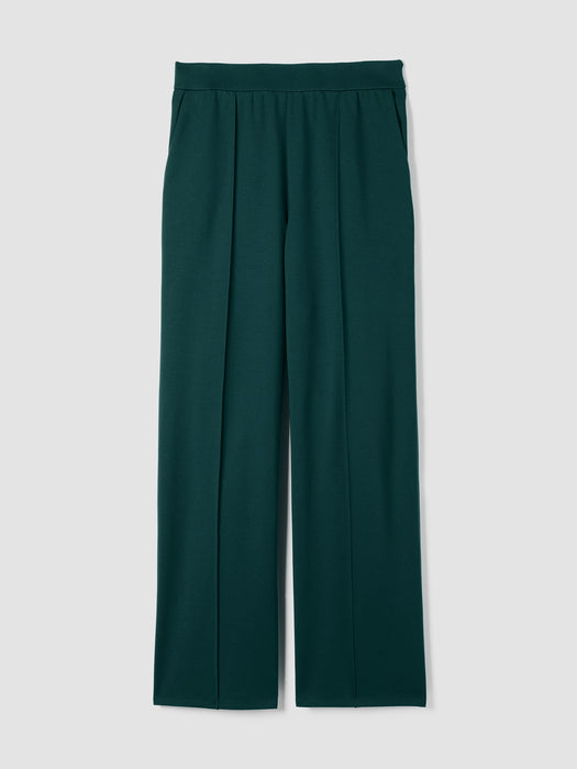 Washable Flex Ponte Pintuck&nbsp;Wide Pant