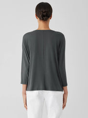 Fine Jersey Dolman-Sleeve Top
