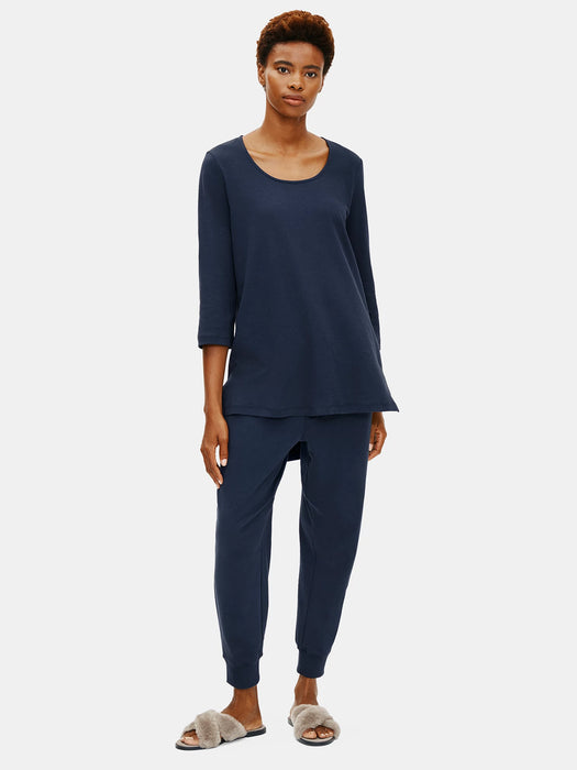 Organic Cotton Interlock Long Sleep Top