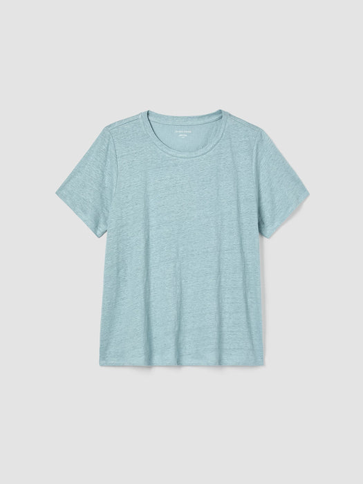 Organic Linen Jersey Crew Neck Tee
