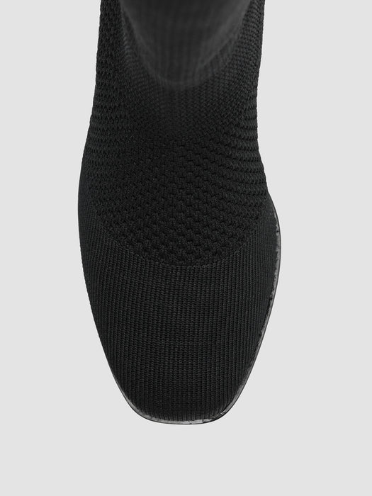 Paziz Crepe Recycled Stretch Knit Boot