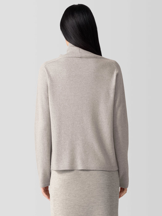 Italian Cashmere Turtleneck Top