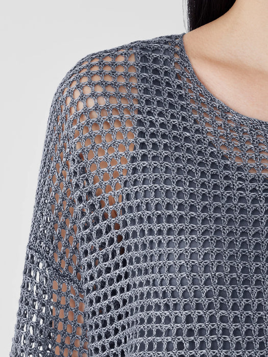 Organic Linen D&eacute;lav&eacute; Round Neck Top