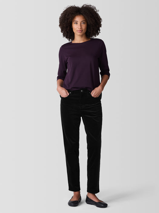 Organic Pima Cotton Jersey Long-Sleeve Tee