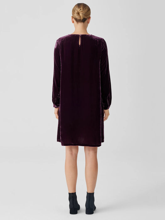Velvet Crew Neck Dress