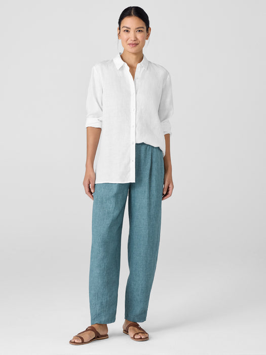 Washed Organic Linen D&eacute;lav&eacute; Lantern Pant