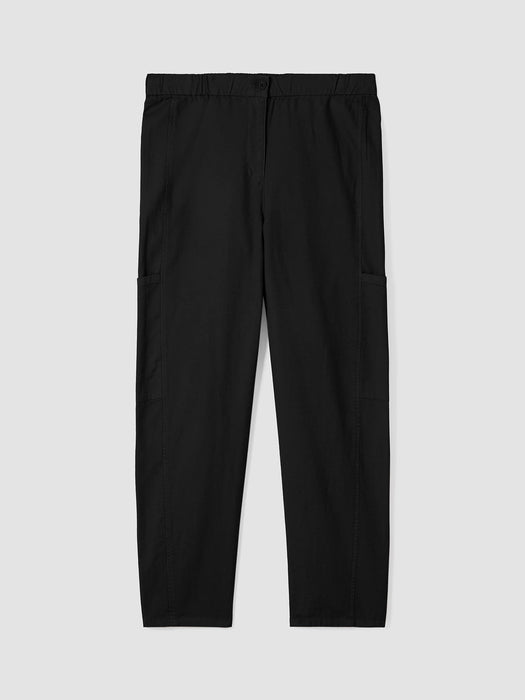 Cotton Hemp Stretch Lantern Pant