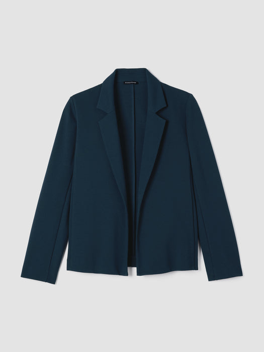 Washable Flex Ponte Notch Collar Blazer