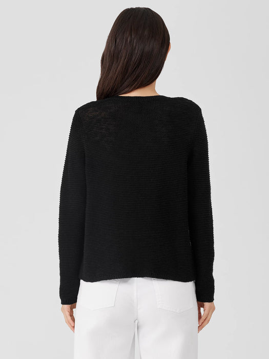 Organic Linen Cotton&nbsp;Crew Neck Top