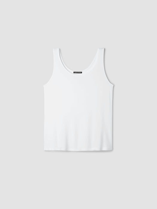 Stretch Silk Jersey&nbsp;Scoop Neck Tank