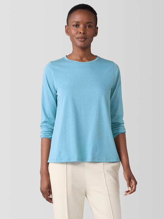 Organic Pima Cotton Jersey Long-Sleeve Tee