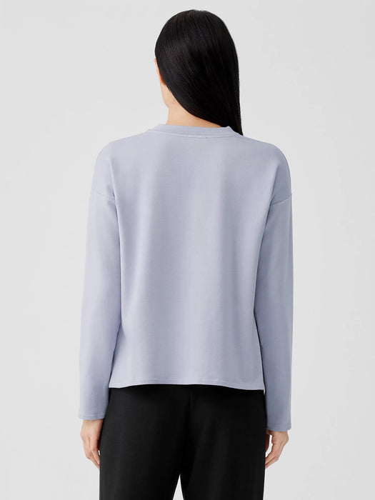 Cozy Brushed Terry Hug Crew Neck Top