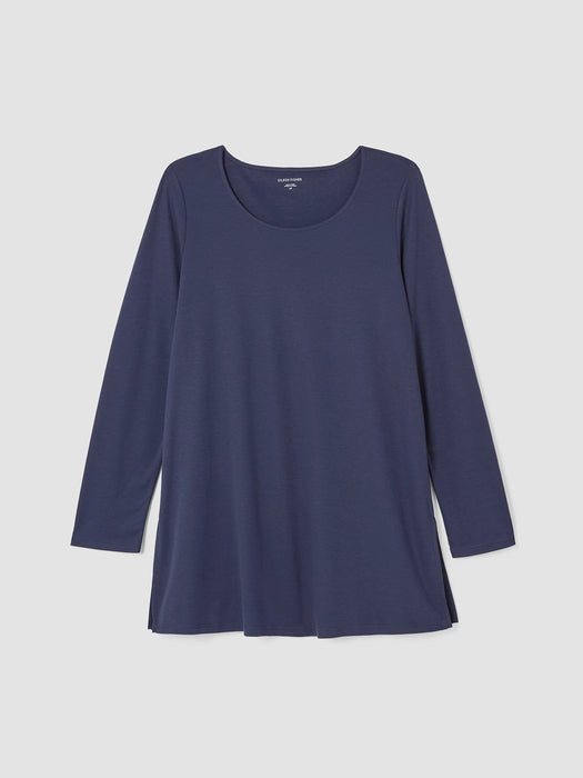 Organic Cotton Interlock Long Sleep Top