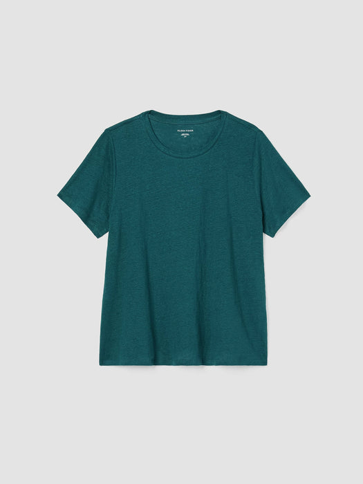 Organic Linen Jersey Crew Neck Tee