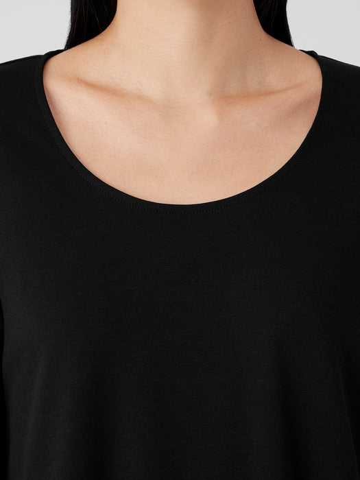 Organic Cotton Interlock U-Neck Sleep Top