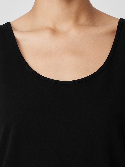 Stretch Silk Jersey&nbsp;Scoop Neck Tank