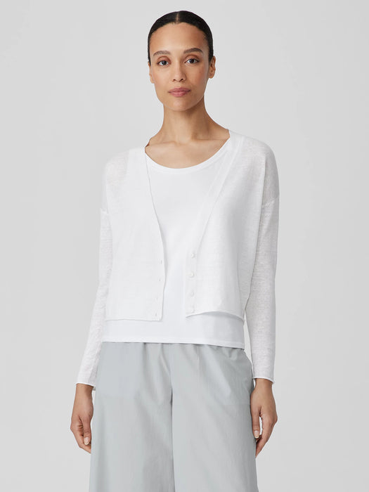 Organic Linen Cotton&nbsp;Cropped Cardigan